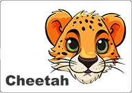 bus decal magnet cheetah
