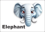bus decal magnet elephant