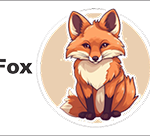 bus decal magnet fox