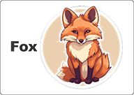 bus decal magnet fox