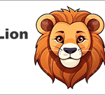 bus decal magnet lion