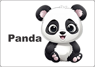 bus decal magnet panda