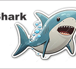 bus decal magnet shark