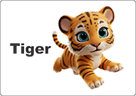 bus decal magnet tiger